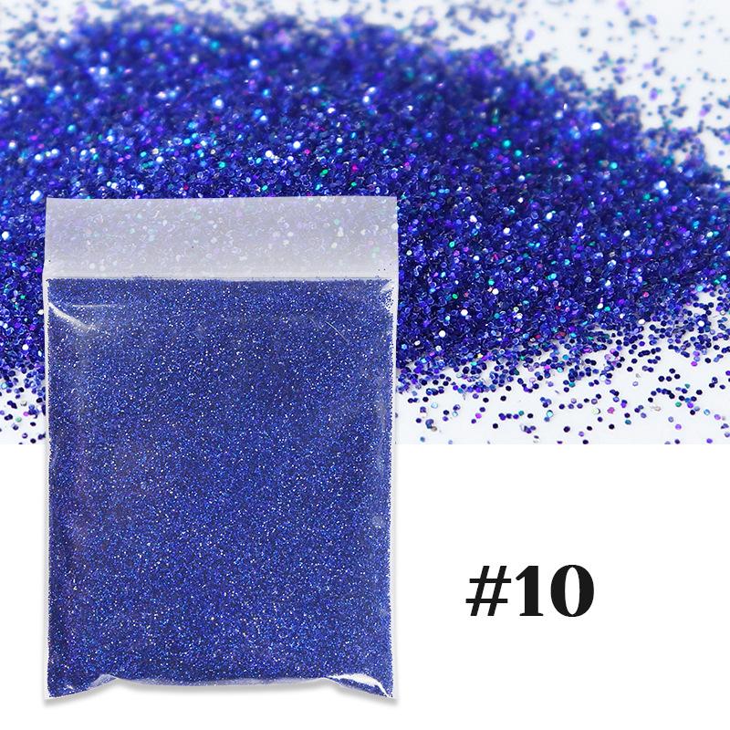 10g mixed color nail art glitter powder holographic laser dust nail Sequins bulk DIY epoxy resin nail art filler