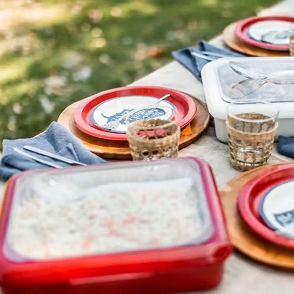 Insulation Lunch Box Foil Pans Holder Food Container Food Foil Tray  Camping Kitchenware