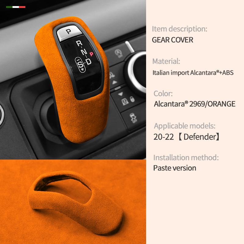For Land Rover Defender Gear Head ShiftKnob Cover Gear Shift Handbrake Grip Case Shell Car