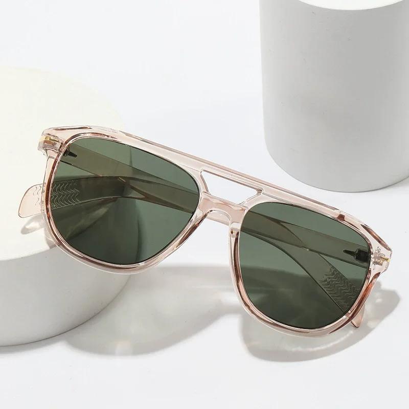 Classic Retro Vintage Aviation Pilot Sunglasses Women Men Big Large Oversized Frame Luxury Designer Shades 70s Sun Glasses