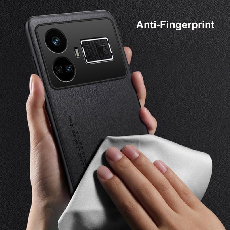 Luksusowe etui ze skóry PU dla Realme GT5 5G Matowe etui Silikonowa pełna ochrona Etui na telefon dla Realme GT2 Pro GT3 GT 5 3 2 Coque