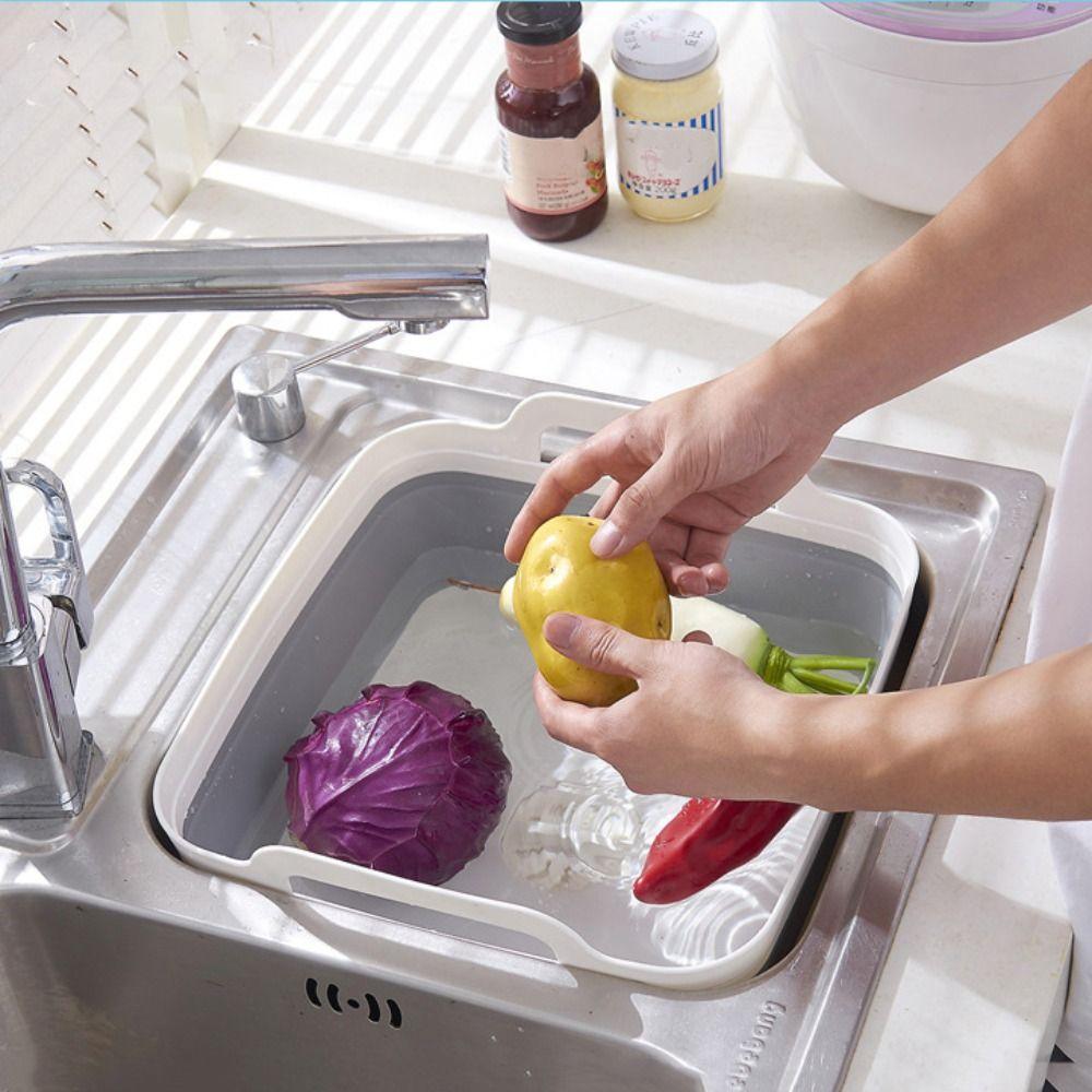 Thickening Vegetable Washing Basin Large Capacity Fruit Vegetable Baske Drain Basket  Picnic