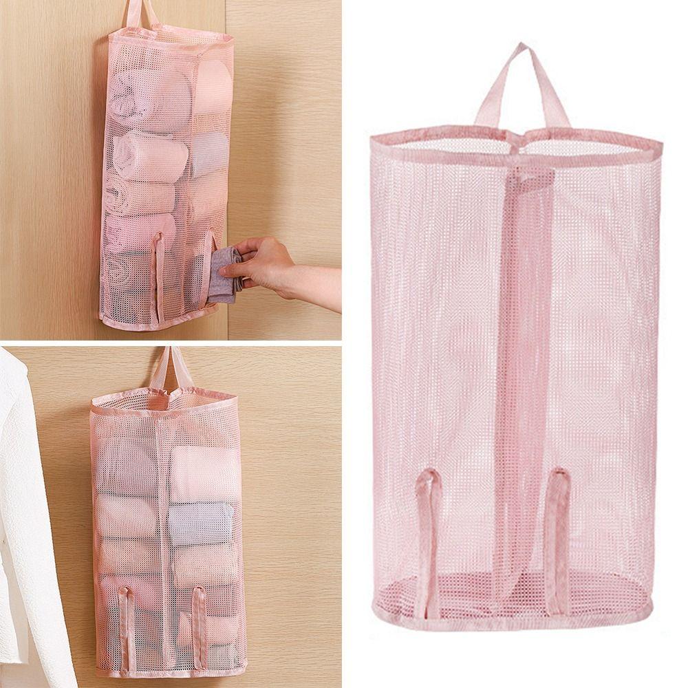 Underwear Storage Bag Reusable Large Capacity Storage Mesh Bag Hanging Closet Door Storage Bag for Home Storage Organization