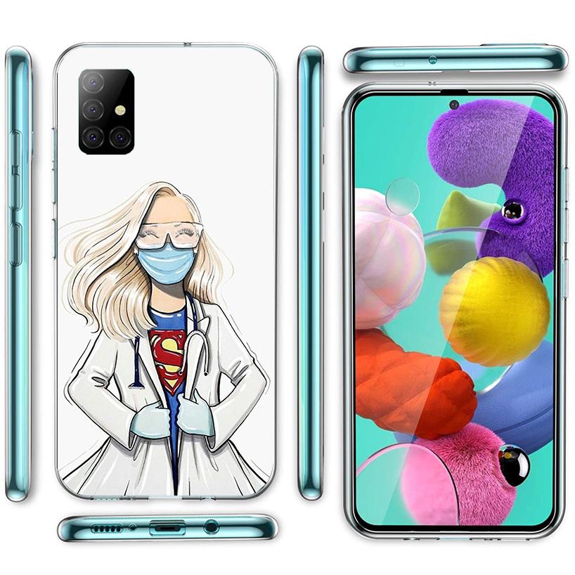 Medicine Nurse Doctor Cover Phone Case For Samsung Galaxy A12 A22 A32 A52 A72 A02S Phone Case Note 20 Ultra 10 S10 Plus A51 A71