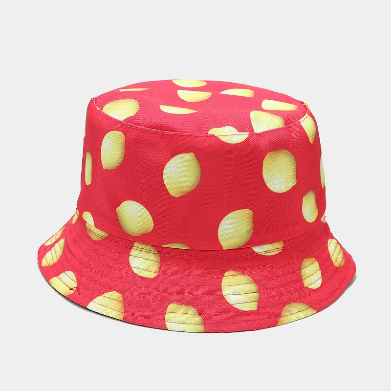 Unisex-Sonnenhut mit Fruchtmuster für Freizeitaktivitäten im Freien und Sommerreisen