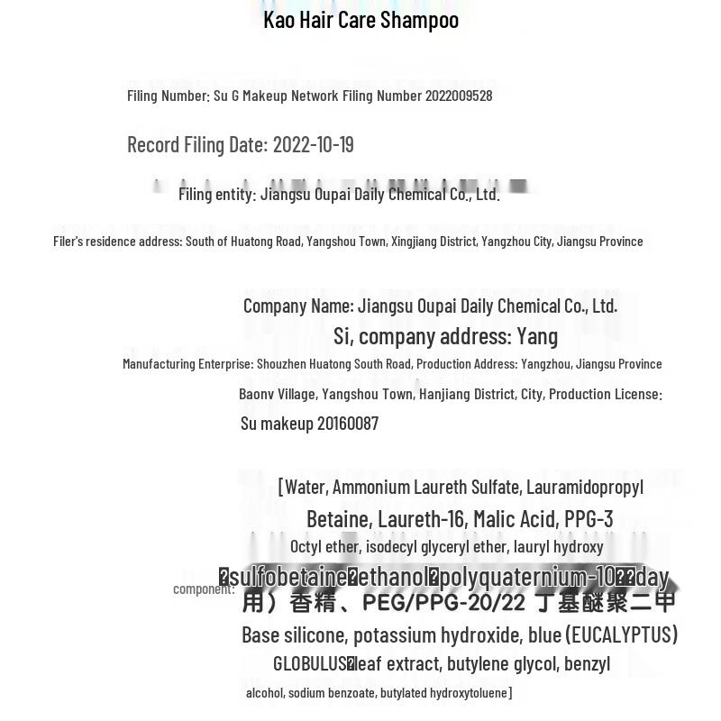 Kao Anxin Series Hair Care Shampoo