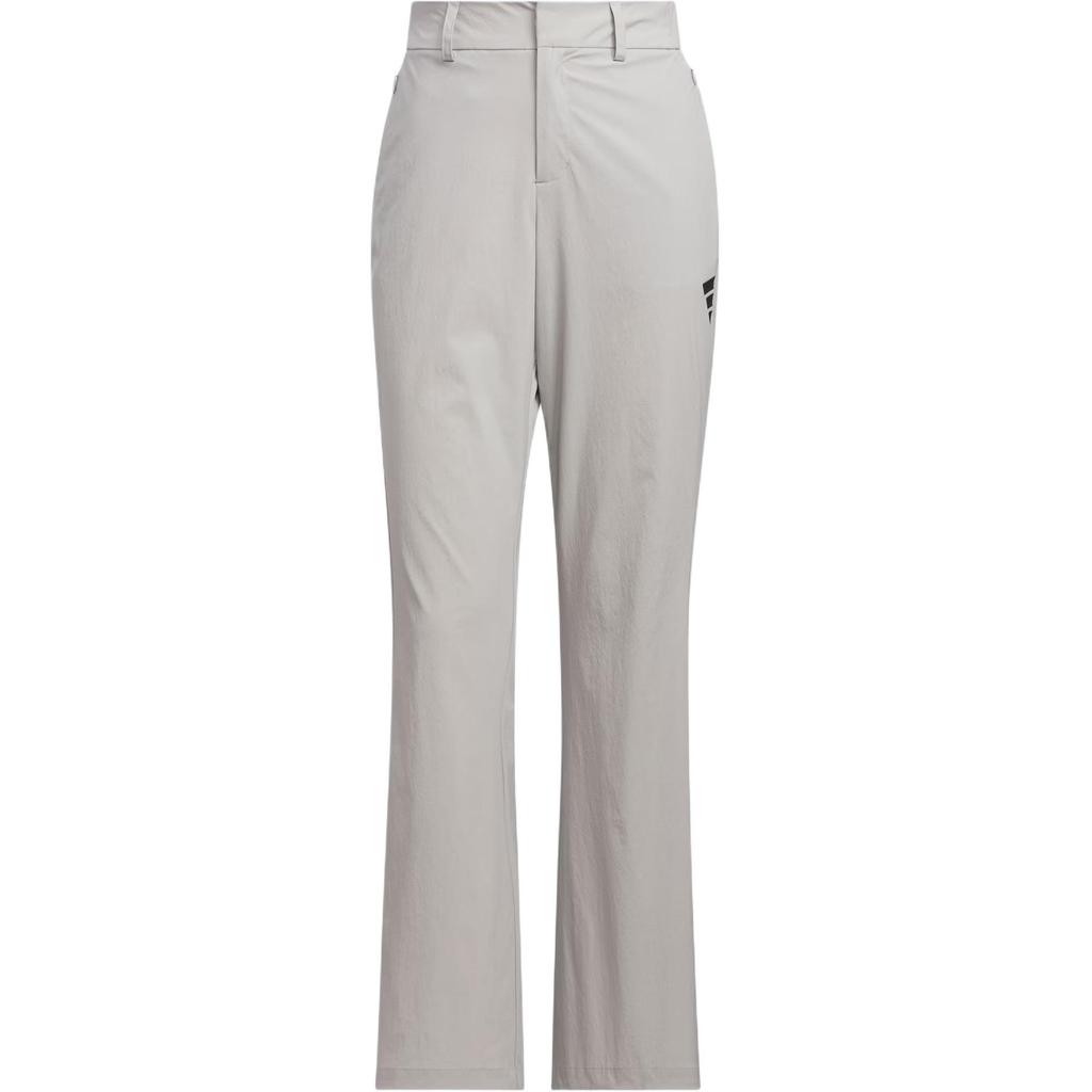 Adidas FOS Series Sports Lifestyle Brand Logo Slim Fit Water-Resistant Casual Pants Women Bottoms Light-Gray KE9593