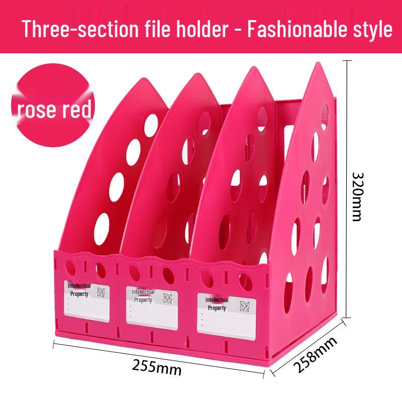 Four-Tier Desktop File Organizer with Storage Trays for Office Supplies