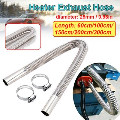 25mm Luft Diesel Standheizung Edelstahl Auspuffrohr Rohr Gas Entlüftungsschlauch Heizung Teile Für Auto Lkw