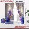 2pcs, 2D FLAT PRINTING Curtains (Without Rod) Lavender Ballroom Popular Pattern Curtains Durable Polyester Curtains Gifts Use