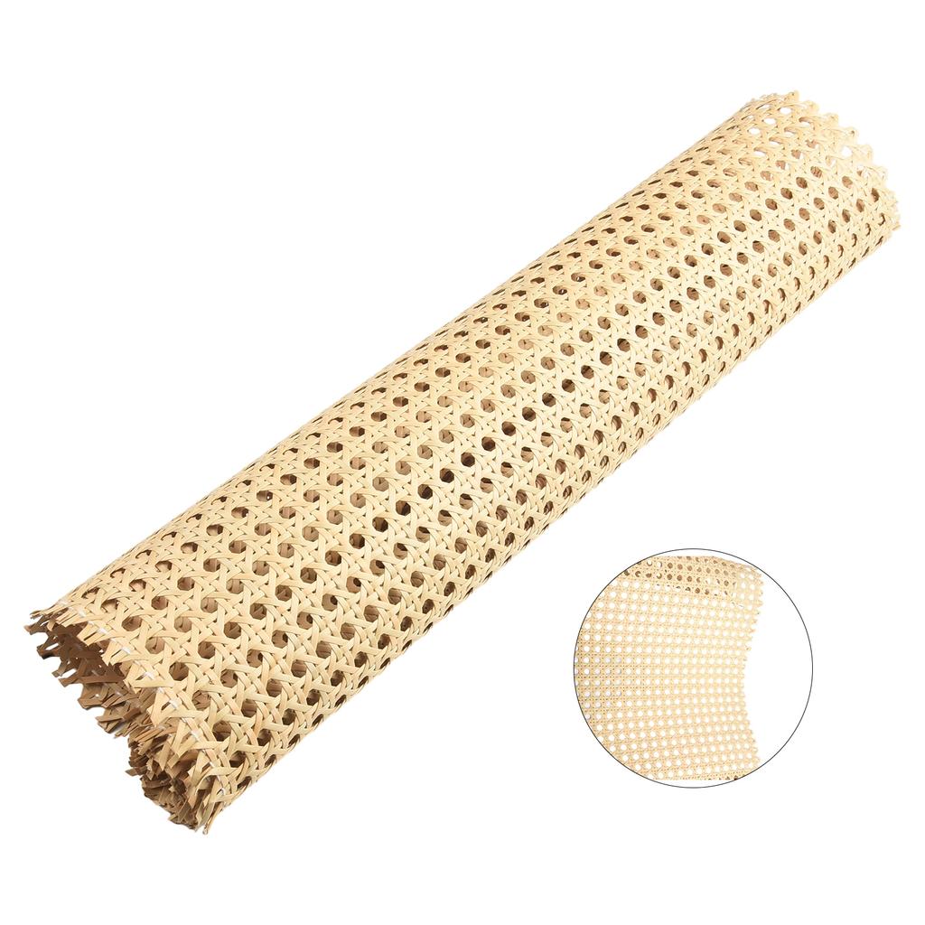 Rattan Mesh Roll Sheet Webbing for Chair Caning and Furniture DIY Projects Available in Several Sizes for Tailored Applications