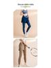 Nodin High-Waisted Colorblock Yoga Pants - Quick-Drying, Anti-Exposure, Elastic Tummy Control Fitness Leggings