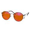 Blue Light Blocking Glasses Women Red Orange Lens Improve Sleep Metal Frame Small Size 133mm Nighttime Use