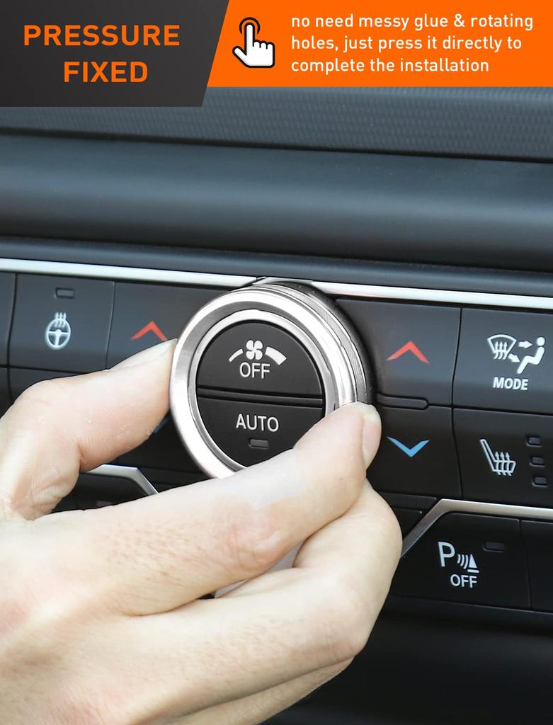 Savadicar Climate Control Panel Knob Trim Kit & Light Control