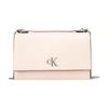 Simple Chain Flap Pebbled Pattern Synthetic Material Shoulder Bag Crossbody Bag Regular Women's Ballet Pink