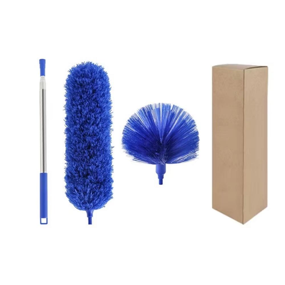 Versatile Retractable Bendable Duster Set Extendable Pole For Ceiling Cleaning Dust Removal Washable Household Cleaning Tool