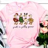 Cute Just A Jolly Goose Tshirt Christmas Goose Shirt Funny Santa Tshirt Gingerbread Goose Graphic Tee Unisex Short Sleeves Tops