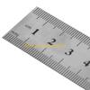 F26C 30CM 12"Steel Stainless Pocket Pouch Metric Metal Ruler Measurement Double Sided