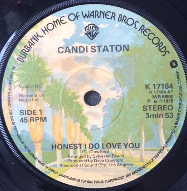 

7inch Record CANDI STATON Honest I Do Love You K17164 1978 UK SoulFunk Used