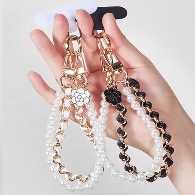 Anti-Verlust Puppe Hängen Perlenkette Universelles Handy-Lanyard Handy-Handgelenkband Handy-Kette Perlen SJGS19