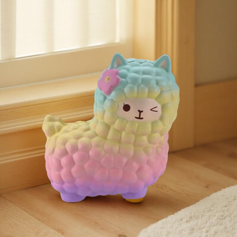 Cartoon Alpaca Stress Relief Toy With Soft Pu Material For Relaxation And Gift Giving
