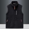 Men's Plus Velvet Outdoor Fleece Vest - Thickened Gilet for Autumn and Winter Sports, Casual Running, and Fishing