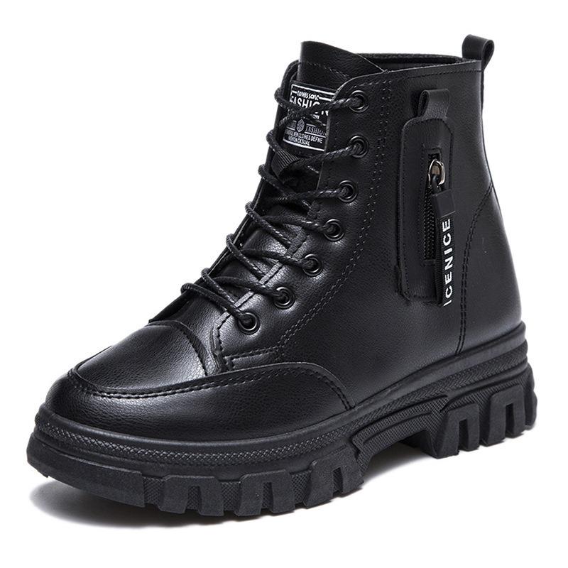 Winter  Women Casual Shoes  All-match Velvet Thick Bottom Snow Boots for Woman Fashion Female High Top Cottom Shoes