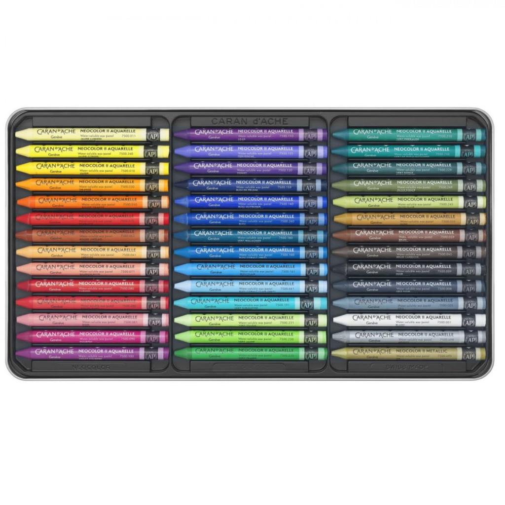 CARAN Keith Haring Mixed Media Set Colored Pencils 42 D'ACHE (40 Water-soluble + Neocolors) CC3000-023