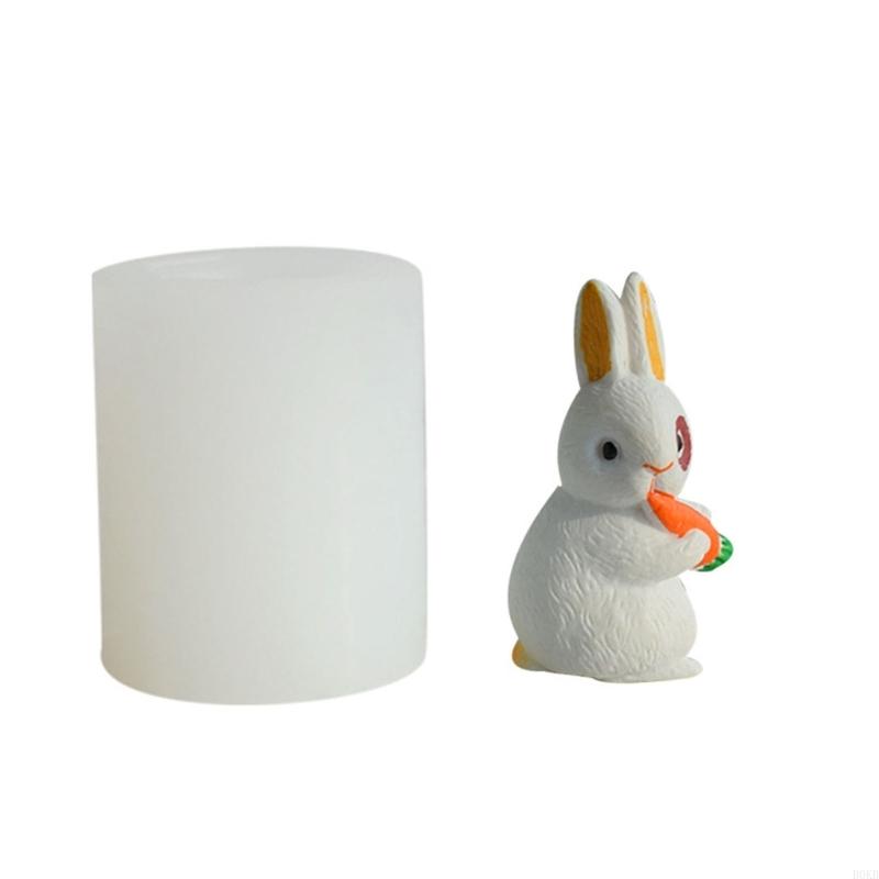 B0KB Manual Cake Molds Bunny Series Decor Mold for DIY Decoration Making Soap