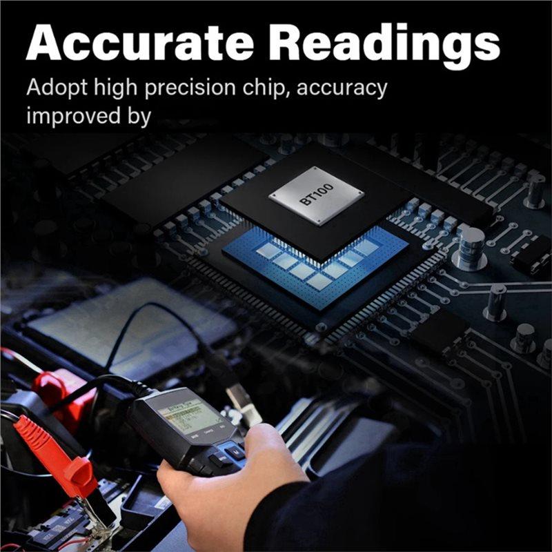 A84E-Car Battery Analyzer 12V Load Tester 100-2000 CCA Car Alternator Tester Charging Cranking System Tester