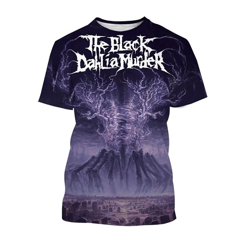 Neue T-Shirts The Black Dahlia Murder Band 3D-Druck Streetwear Herren Damen Mode Kurzarm T-Shirt Kinder Tees Tops Herrenbekleidung