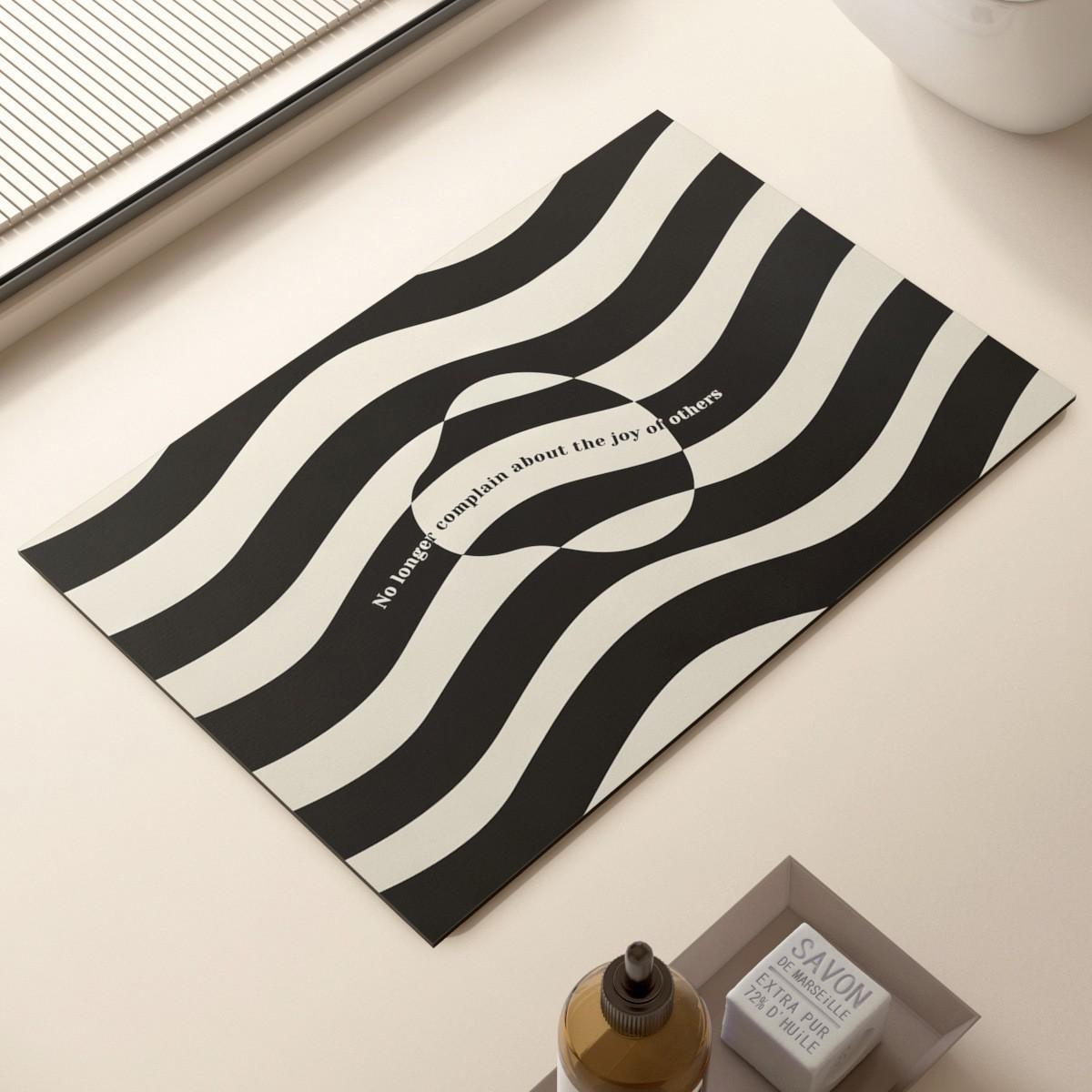 

Diatom Mud Absorbent Mat, Toilet Floor Mat, Bathroom Non-Slip Foot Mat, Quick-Drying Toilet Carpet, Toilet Door Mat 40*60