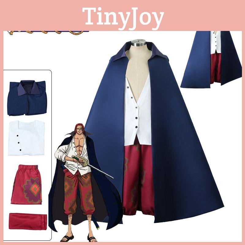 Kostým pro hraní rolí pro děti dospělé Jednodílný Shanks Cosplay Kostým Plášť