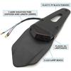 Motorcycle Dirt Bike Rear Fender Brake Stop TailLight Motocross Enduro Mudguards 12 LED Tail Light