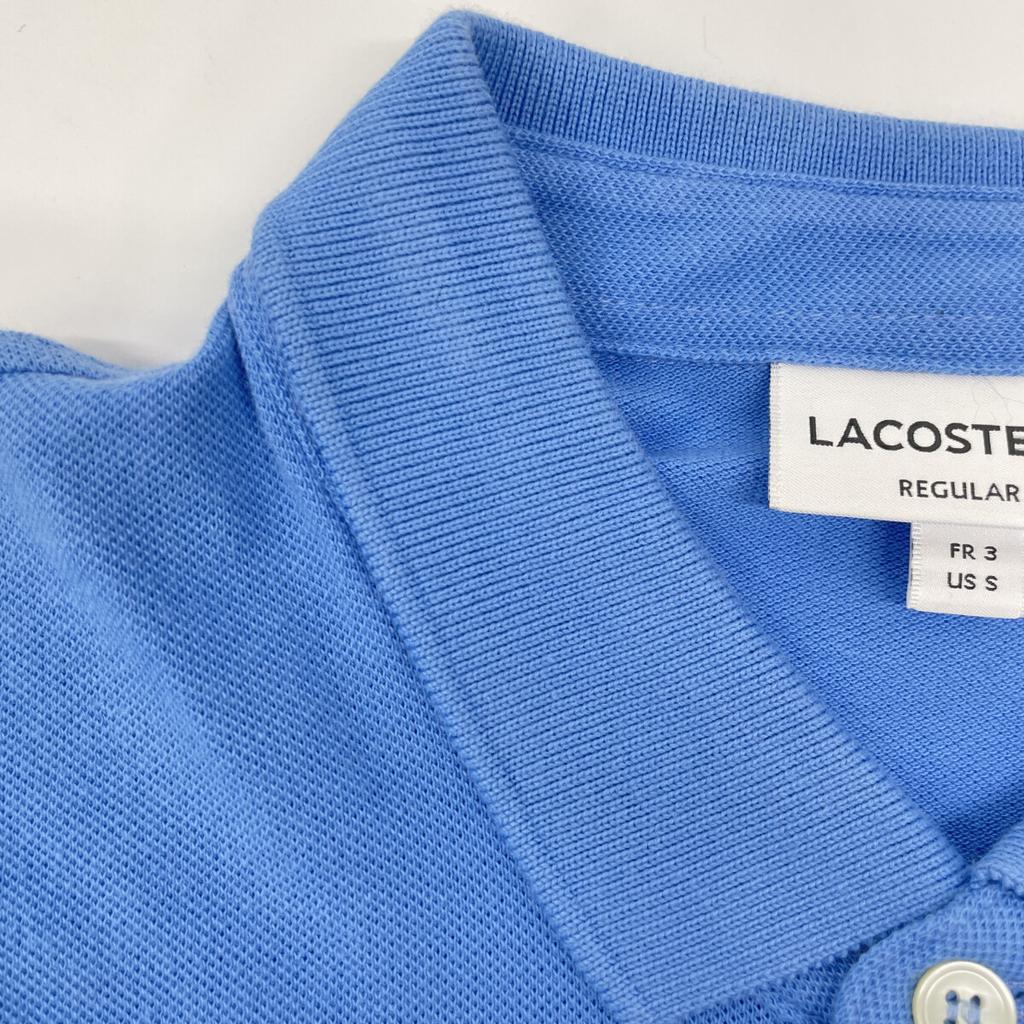 Lacoste Light Blue PH5522L Regular Fit Stretch Pari Polo Shirt tops 3 blueUsed