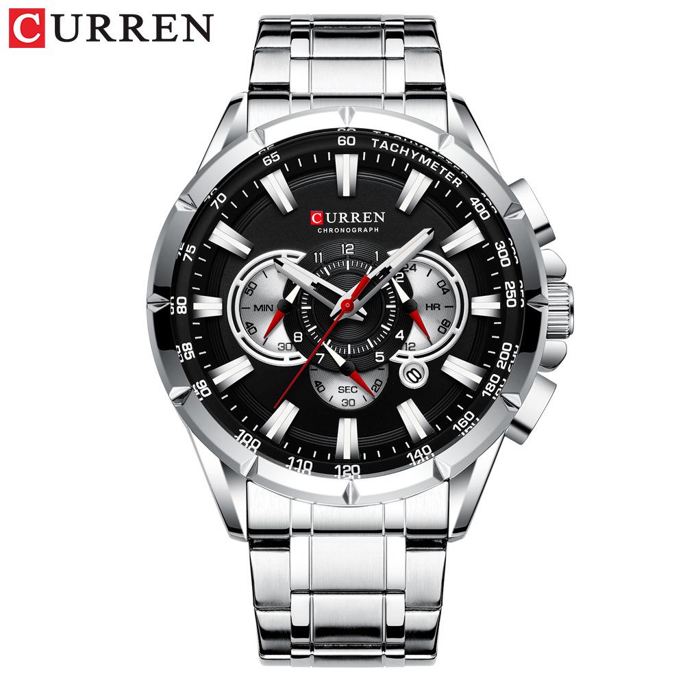 CURREN Men s 8363 Six-Needle Quartz Multifunction Calendar Watch
