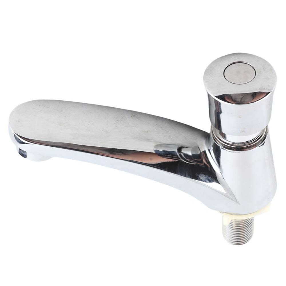 Automatic Shut Off Water Tap Alloy Basin Sink Tap Commercial Grade Faucet Factory