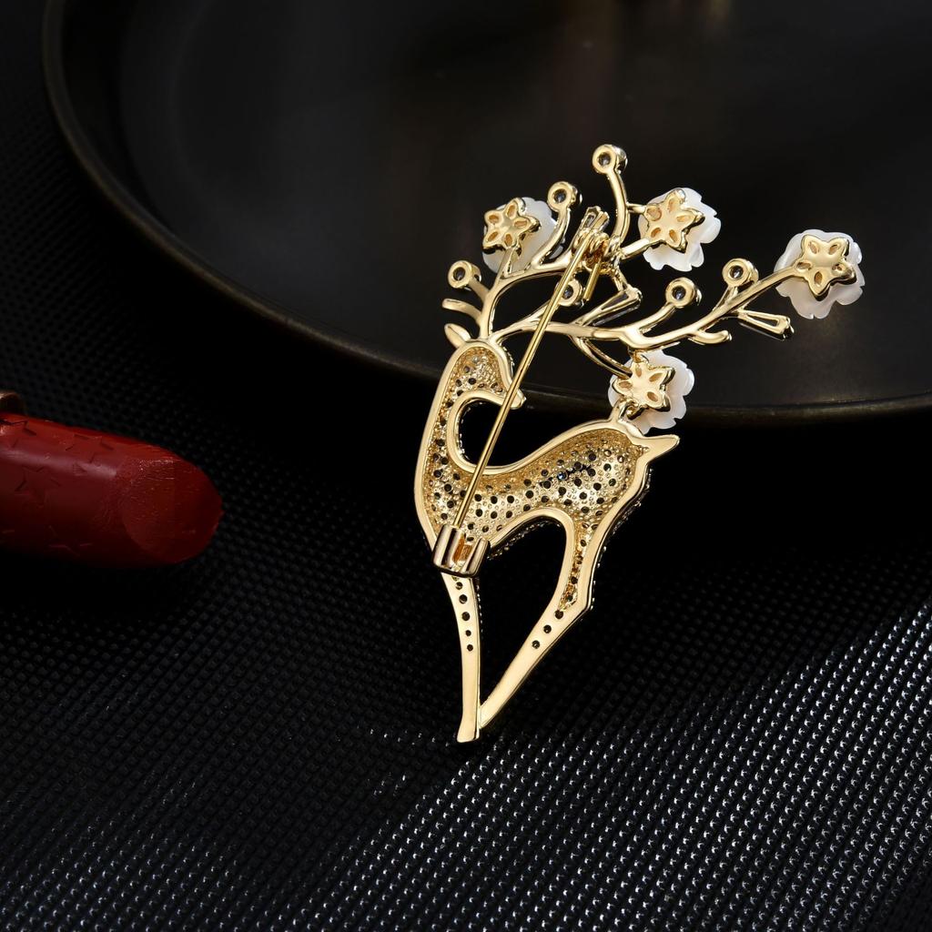 Kıdemli Broş Çiçek Yaprak Broş Pins Kadınlar için Takım Elbise Kolye Moda Broş Takı