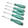 Quan Jie Magnetic Screwdriver Set: Phillips & Flathead, High Hardness, Ideal for Home Use.