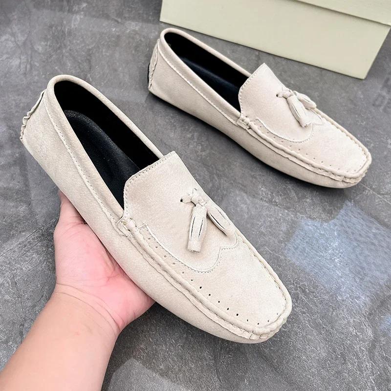 New Loafers Men Casual Shoes Tassel Brogue Big Size Driving Shoes Men Loafers Moccasins Breathable Slip on Loafers for Men