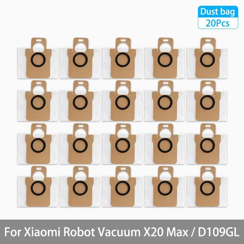 Suitable For Xiaomi Robot Vacuum X20 Max D109GL Accessories Roller Main Brush Side Brush Filter Mop Dust Bag
