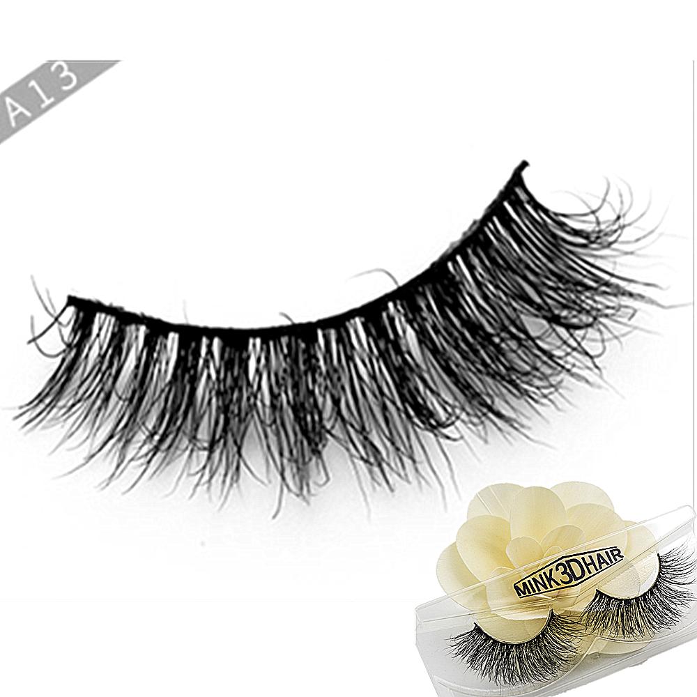 3D Mink Lashes Natural False Eyelashes Dramatic Volume Fake Lashes Makeup Eyelash Extension Silk Eyelashes