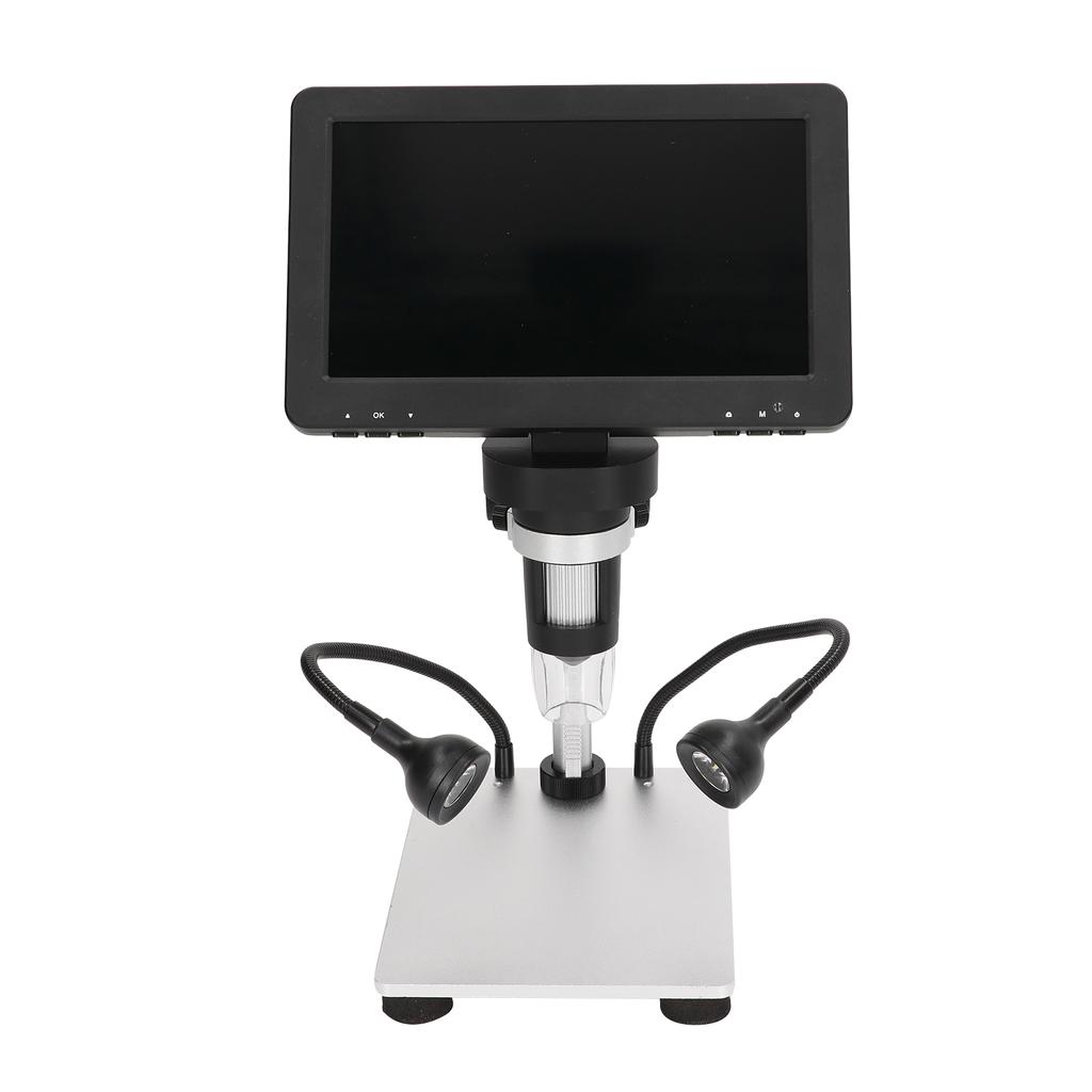 7in LCD Digital Microscope HD 1200X 1080P Video Electronic Repair Microscope with LED Light