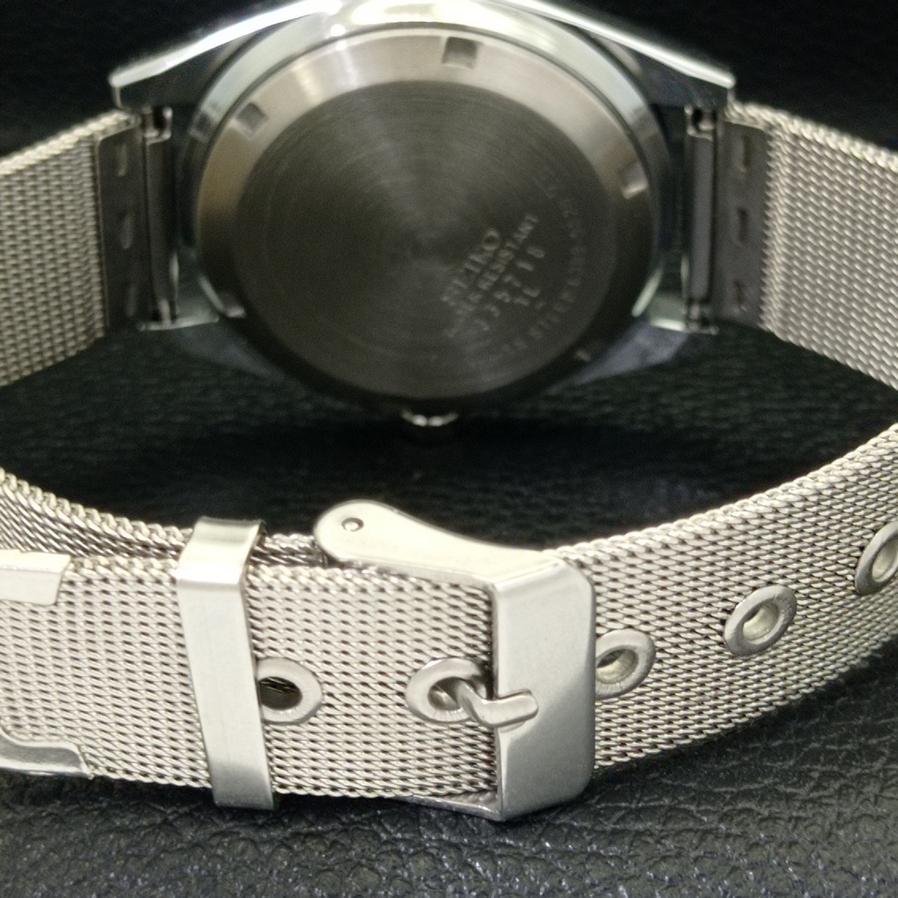 MONTRE AUTOMATIQUE VINTAGE SEIKO 5 JAPON D/D BLANCHE POUR HOMMES REMIS À NEUF 528-a277005-7