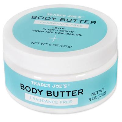 Body Butter 227g 2-Pack Unscented Trader Joe's Body Butter Fragrance Free with Plant-Derived