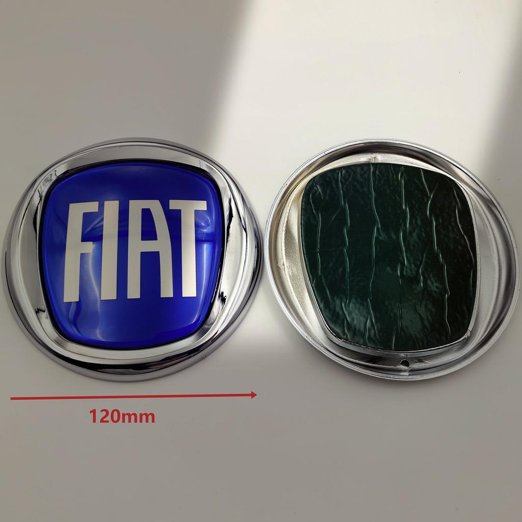 1 Stück 12cm 120mm Emblem für FIAT Auto-Haube - Zubehör für DobloTipo Panda Ducato Fiorino Grande Punto 500X 500 Freemont Stilo