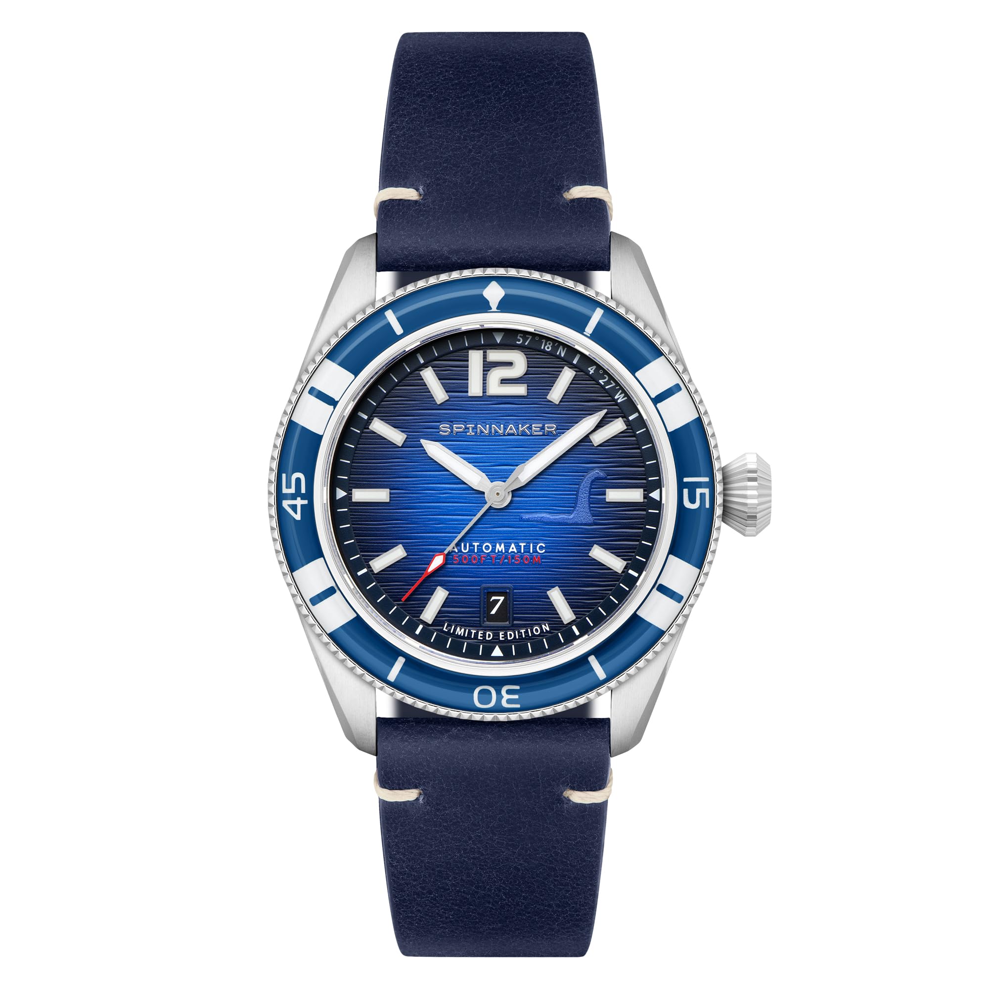 

Scottish Watches Automatic 15 ATM Water Resistant Sapphire Crystal Blue Dial Watch [SPINNAKER] SP-5137-01 Men s [Authentic] синій