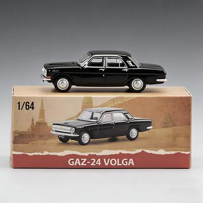 1:64 GAZ-24 GAZ-12ZIM LADA 2105 2101 Miniature Car Toys Alloy Diecast Model Four Wheel Suspension Vehicle Kid Collection Hobbies
