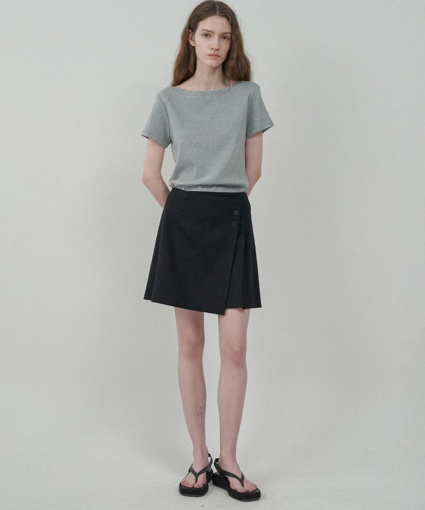 Mot Essential Wrap Skirt - Black