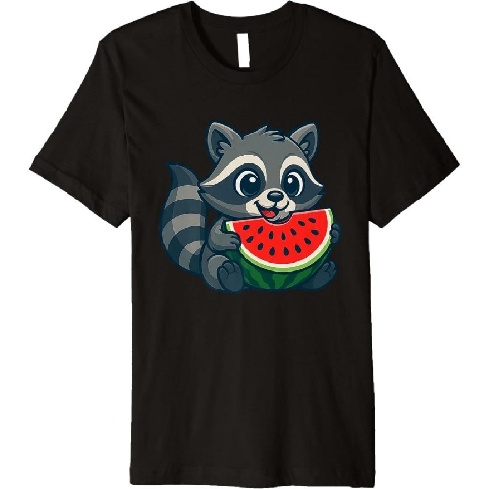 

Cute Zebra with Melon Summer Premium T-Shirt XXXXXL чорний